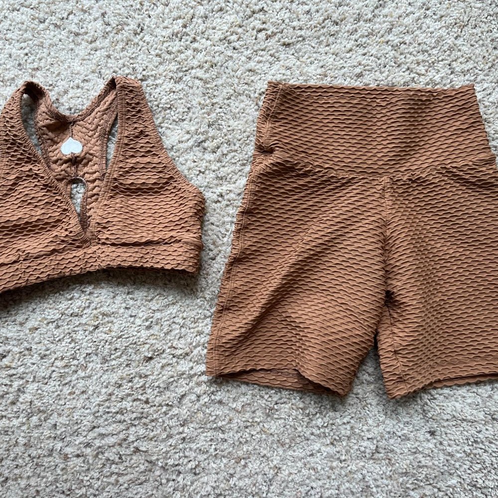 Booty by Brabants Croco Skin Caramel set